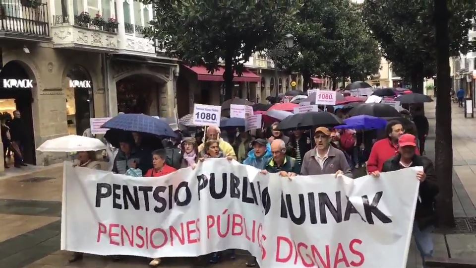 Pensionistas toman la calle para exigir pensiones dignas, 08.09.2018