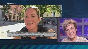 Leire Olaberria zeharo hunkitu da Kirsten Wilden mezuarekin