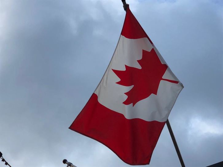 La bandera canadiense