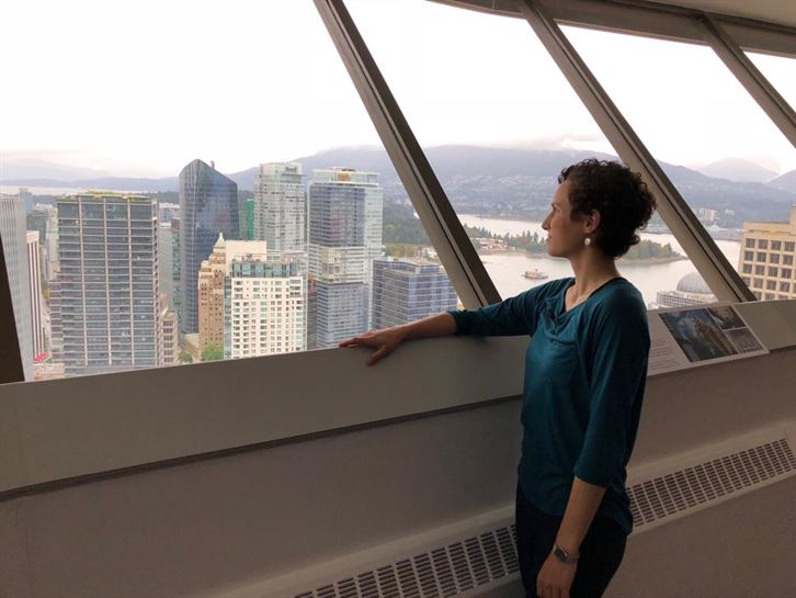 Magali, desde el Vancouver Lookout
