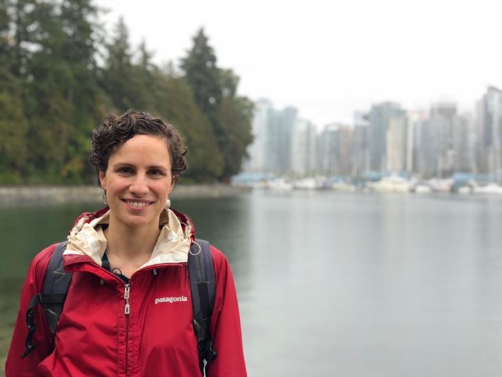 Magali, de Donostia, en Stanley Park