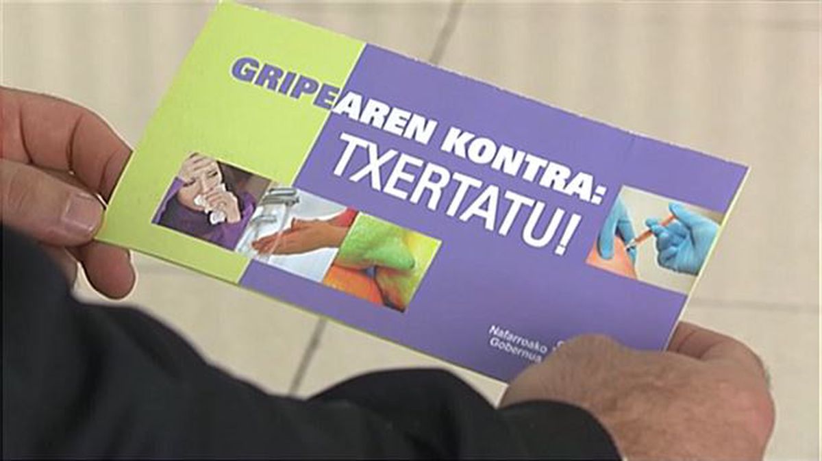 Gripearen kontrako txertoa Nafarroan