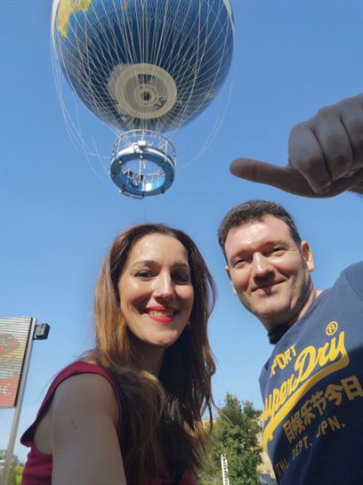 Subiremos en globo con Ager, de Bilbao, 