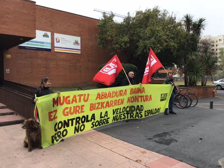 Protesta LAB. Conductores de TUVISA. 17.10.2018
