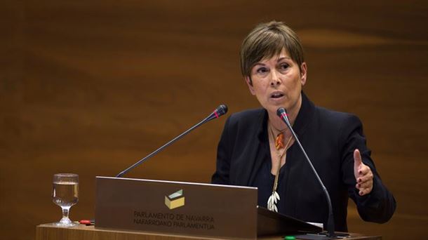 La presidenta del Gobierno de Navarra, Uxue Barkos.