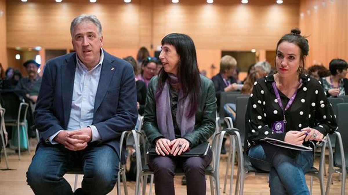 El alcalde Joseba Asiron en el acto inaugural del congreso. Foto: EFE