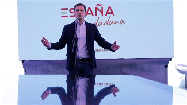 Albert Rivera, durante la presentación del acto. EFE