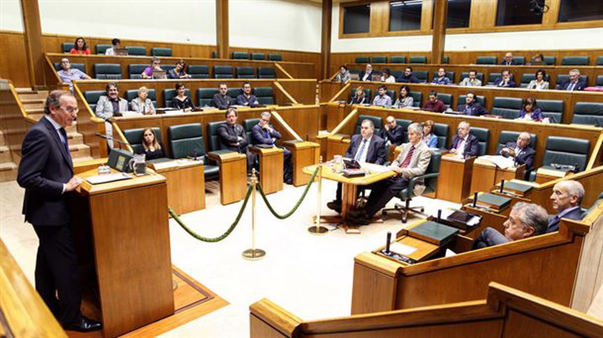 El Parlamento Vasco, durante un pleno. 