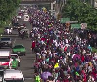 La mayoría de los migrantes que salieron de Honduras ya están en México