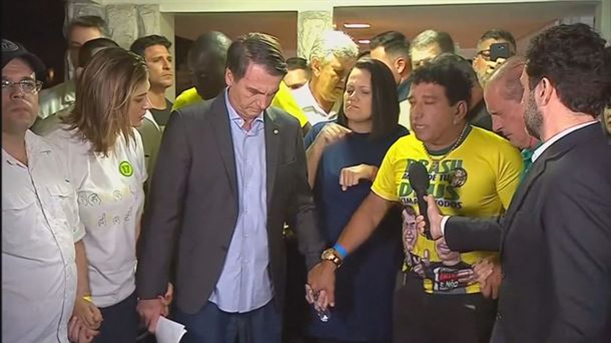 Seguidores de Jair Bolsonaro celebran la victoria. Foto: EFE