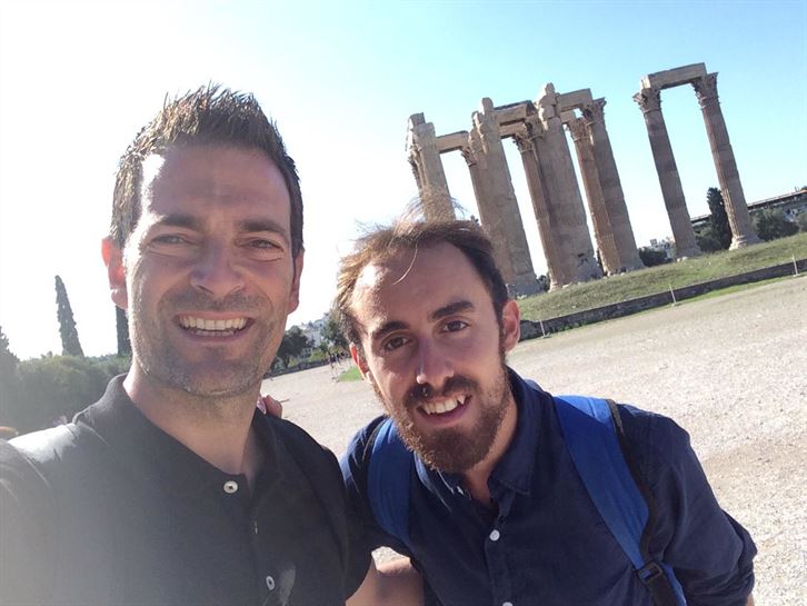 Roberto Vázquez con Juan de Donostia