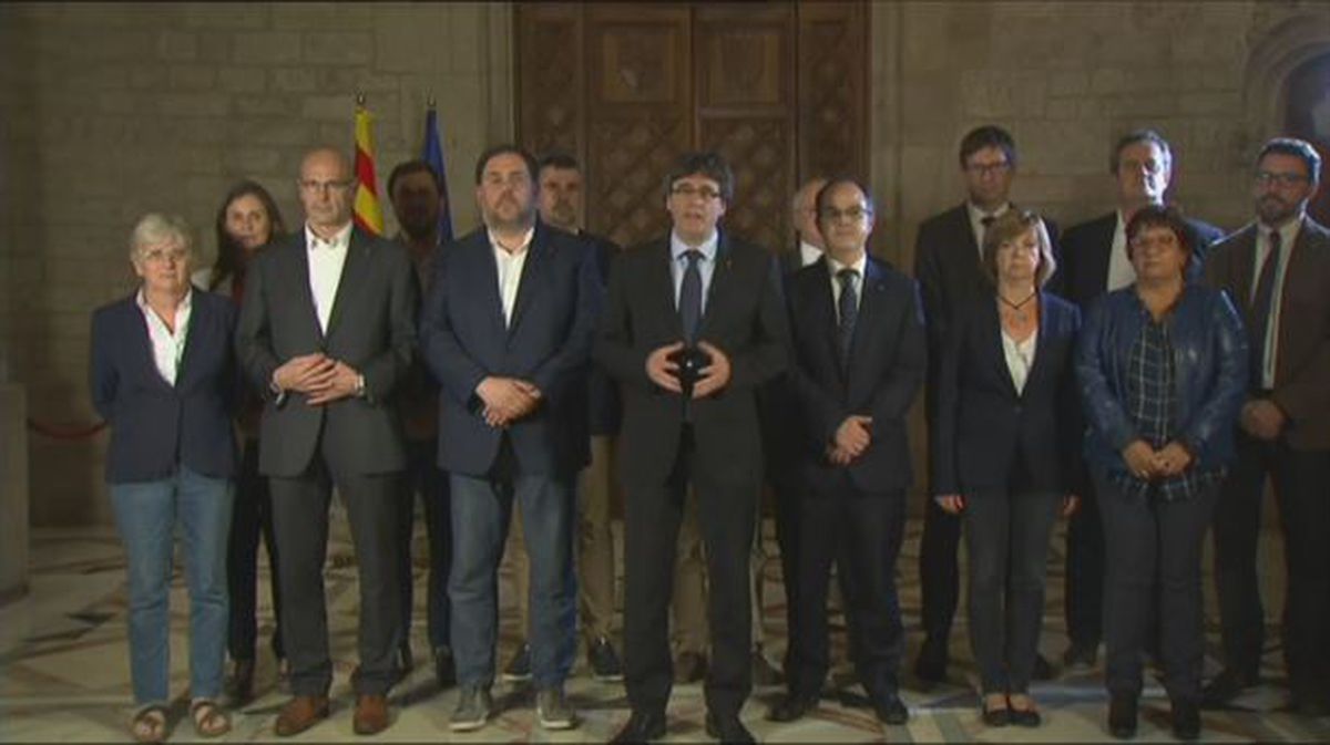 Líderes independentistas catalanes