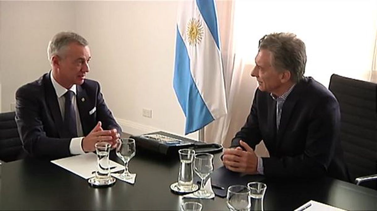 Macri recibe a Iñigo Urkullu, en su residencia oficial de Buenos Aires