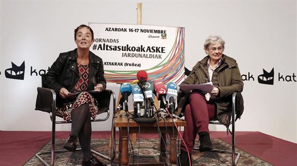 Bel Pozueta durante la rueda de prensa. Foto: EFE