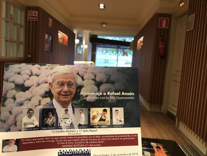 Homenaje a Rafael Ansón en el Zaldiaran, 06.11.2018