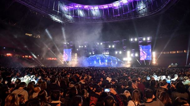 Concierto de Muse en San Mamés (Bilbao), con motivo de los premios MTV EMA 2018. FotO: EFE