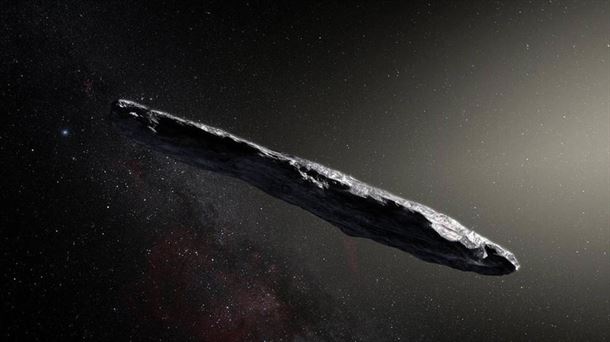 Recreación artística del asteroide Oumuamua / NASA / ESA / J. OLMSTED / F. SUMMERS (STScI)