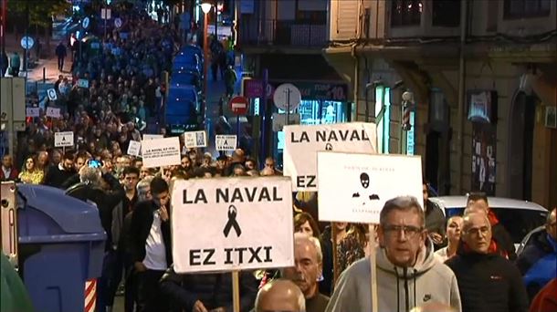 Más de 2.000 personas apoyan a los trabajadores de La Naval 