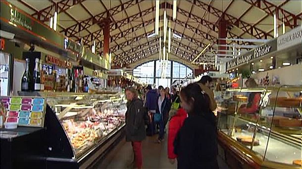 Imagen del mercado de Biarritz