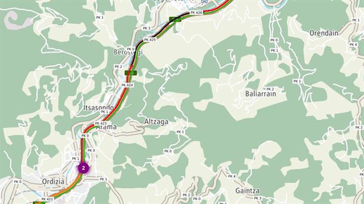 Bi autok elkar jo dute Ordizian, Gasteizera bidean