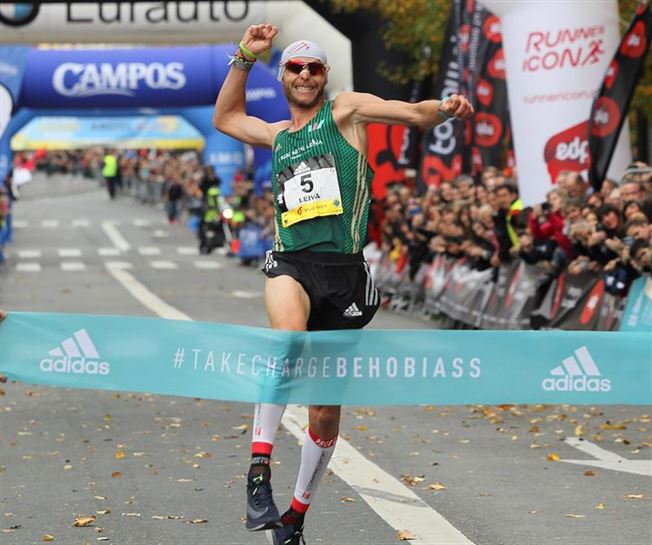 Jaume Leiva gizonezkoen mailako irabazlearen helmugaratzea