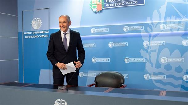 El portavoz del Gobierno Vasco, Josu Erkoreka, hoy. Foto: EFE