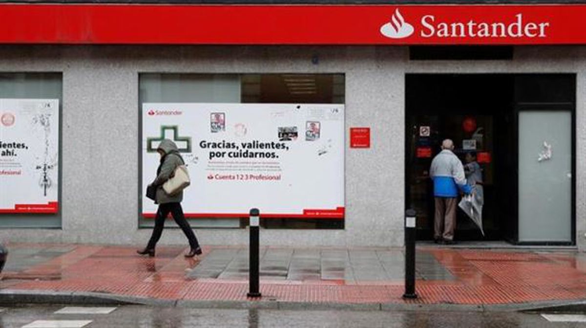Santander banketxearen bulego bat. 
