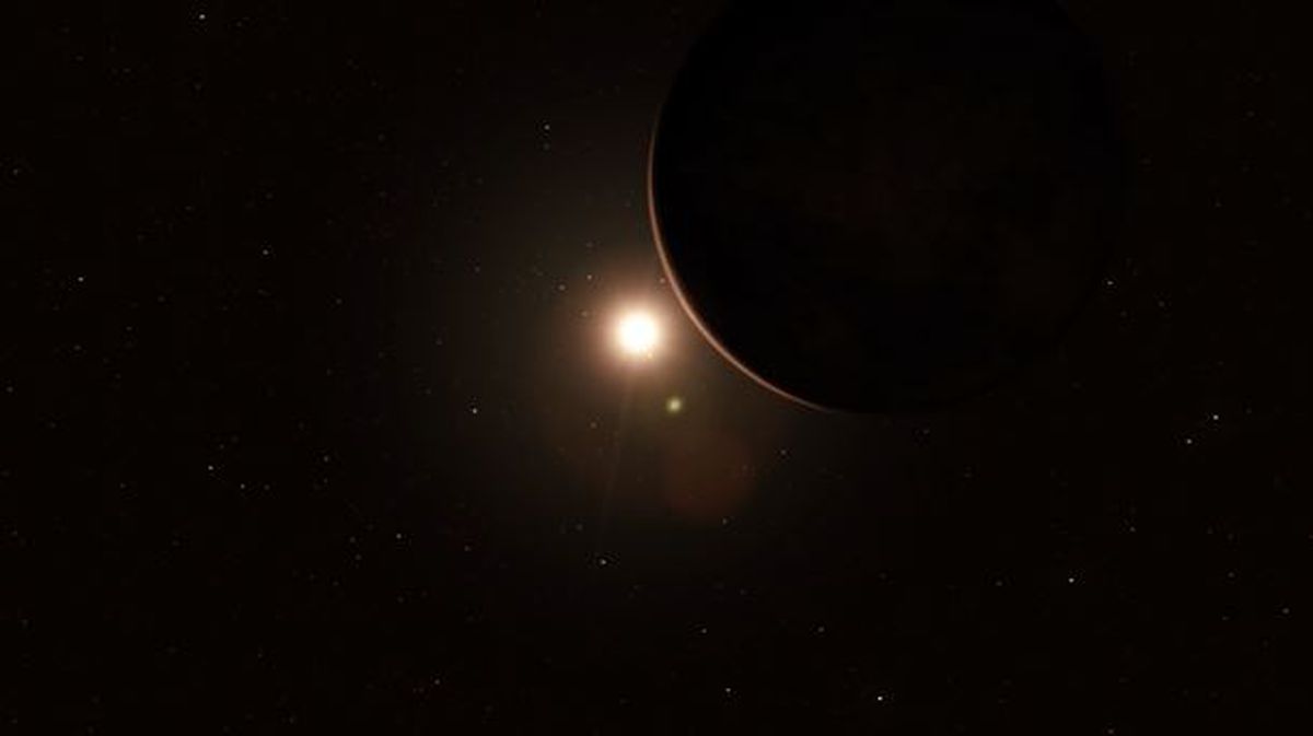 Barnard b, una supertierra fría y oscura, vecina del Sistema Solar. Imagen: EiTB