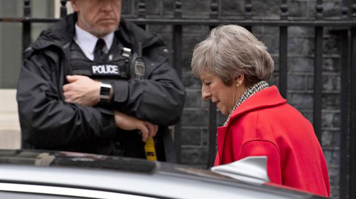 Theresa May, en Downing Street / EFE.