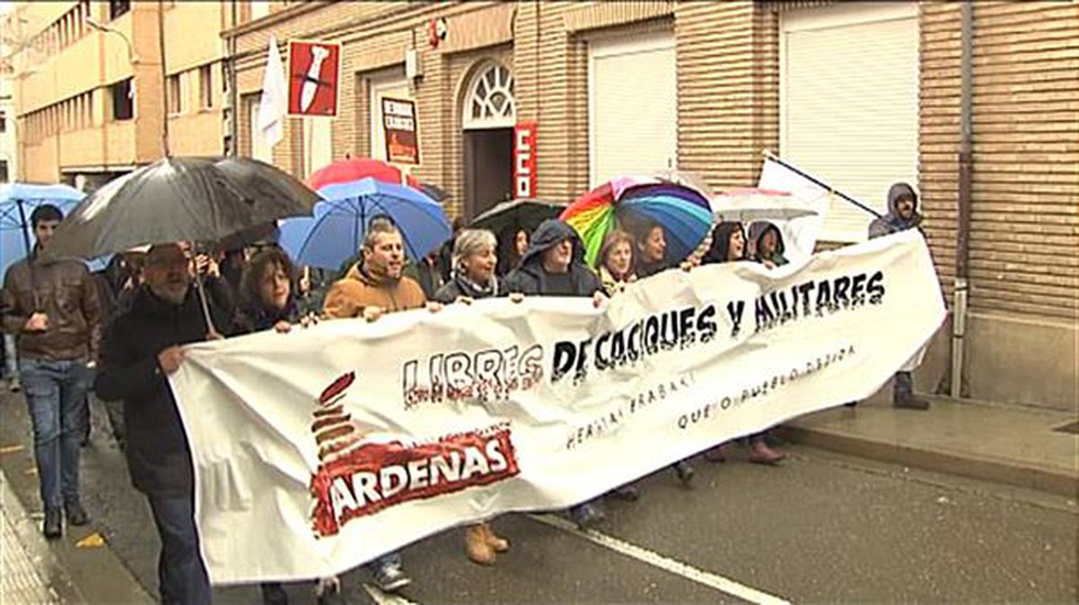 Manifestación de hoy en Tudela. Foto: EiTB