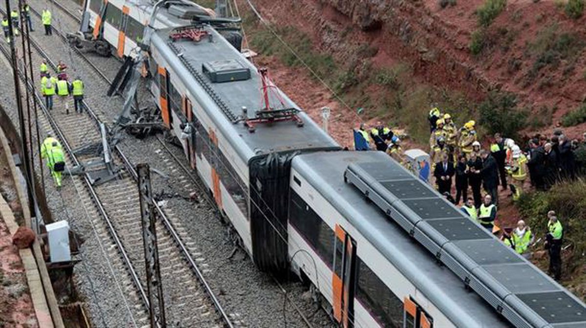 Tren accidentado