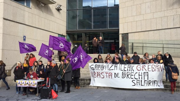 Elkarretaratzea, Donostian. Argazkia: Donostiako Feministak