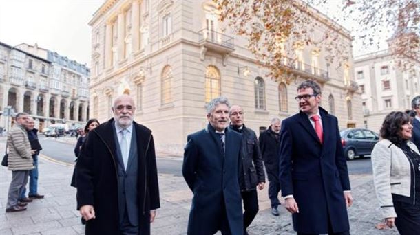 El ministro del Interior, Fernando Grande-Marlaska, en Vitoria-Gasteiz. Foto: EFE