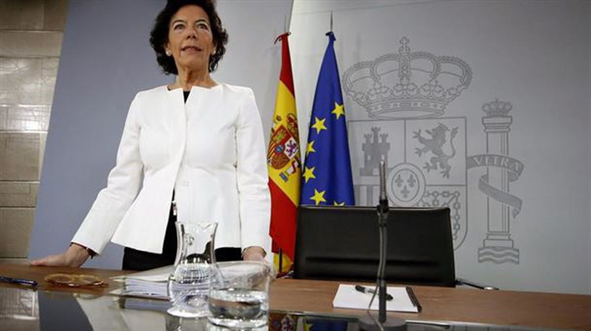Isabel Celaa Espainiako Gobernuko bozeramailea. Argazkia: EFE