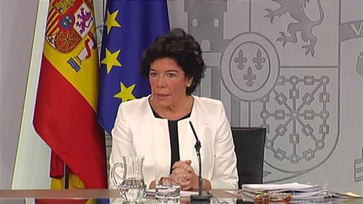 Isabel Celaá, la portavoz del Gobierno español. EFE