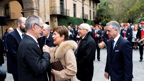 Dorronsoro, Barkos, Etchegaray eta Urkullu / Irudia: EFE.