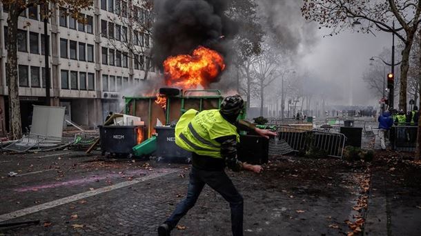 Altercados en París, el pasado 1 de diciembre. 