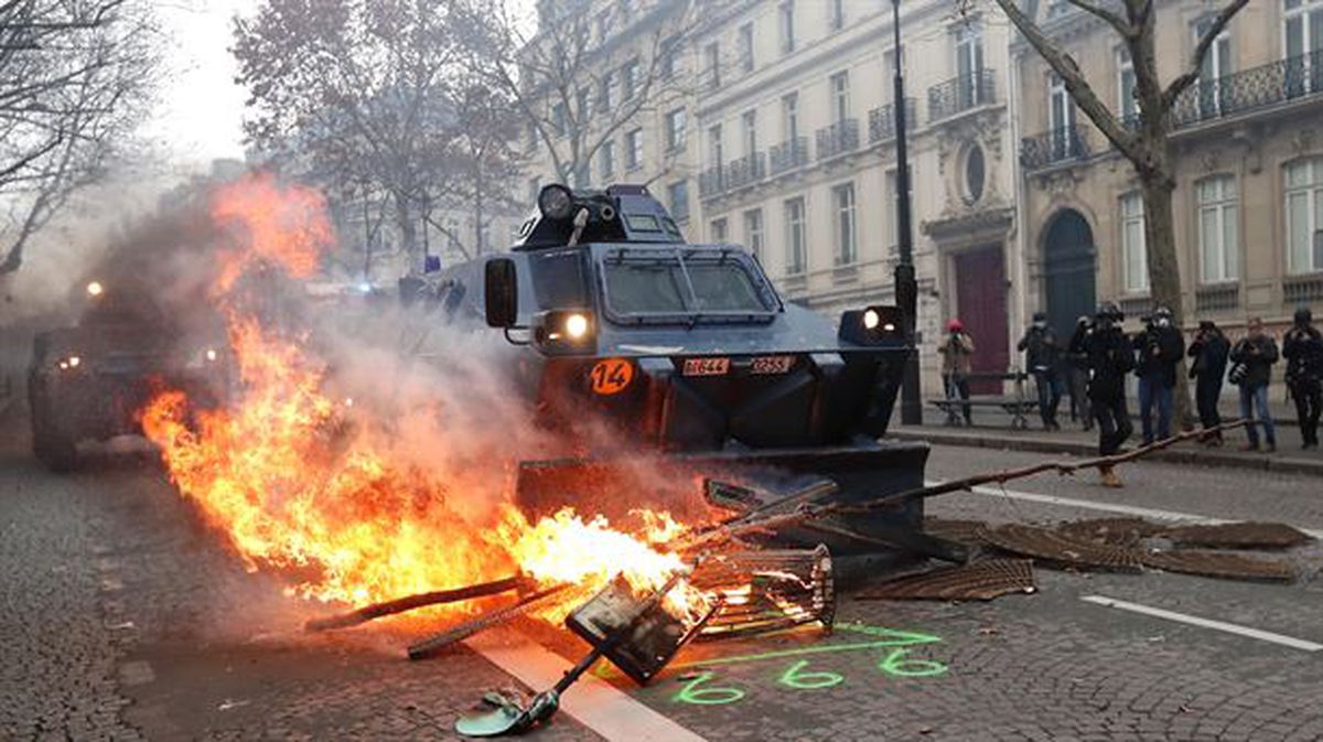 Incidentes en París.