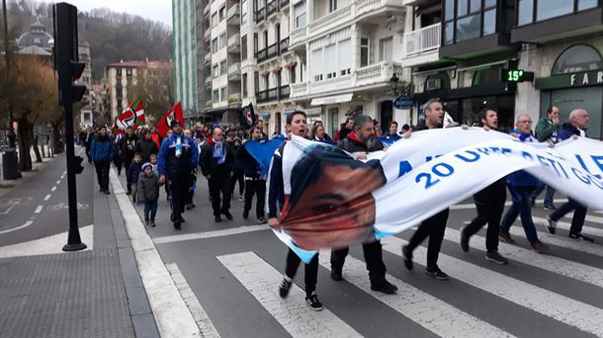 Boulevardetik atera da manifestazioa. Argazkia: Euskadi Irratia