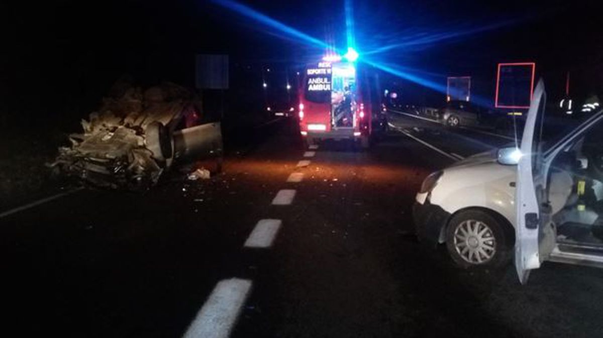 Accidente en la N-121-A, en Santesteban