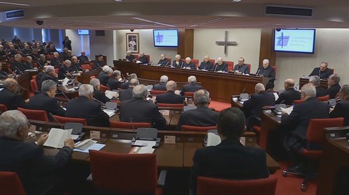 La Conferencia Episcopal. Imagen obtenida de un vídeo de EiTB.
