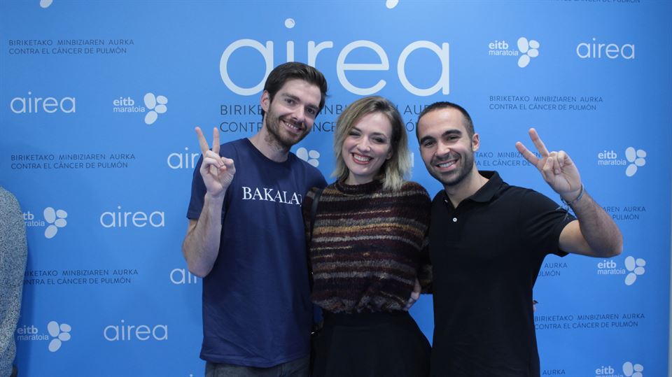 Ibon Fernandez, Ainhoa Etxebarria y Alain Perez
