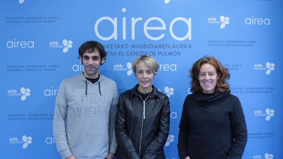 Joseba Usabiaga, Pili Kaltzada y Barbara Pla