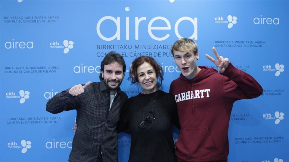 Lander Egaña, Carmen Zarraonaindia y Mikel Linazisoro