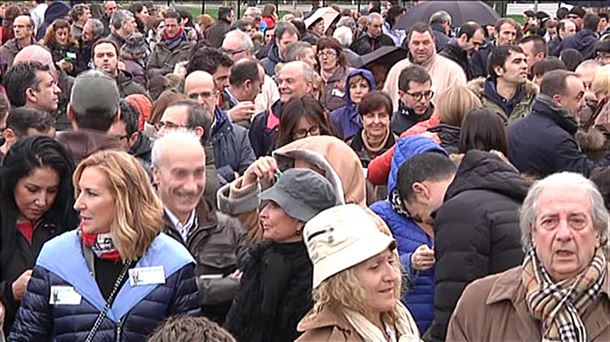 Concentración en Pamplona contra el programa educativo Skolae. Foto: EiTB