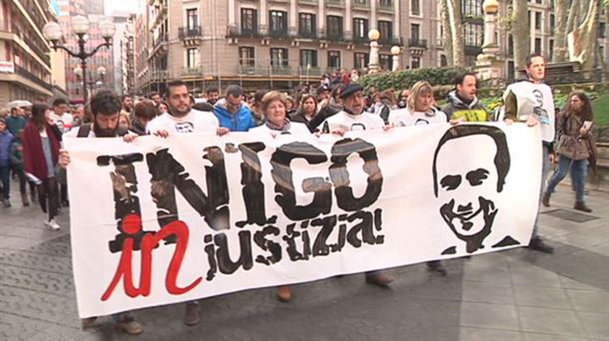 Bilbon, manifestazioa abiatu den unea. Argazkia: Euskadi Irratia/Radio Euskadi