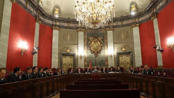 Vista general de la Sala de Plenos del Tribunal Supremo. Foto: EFE