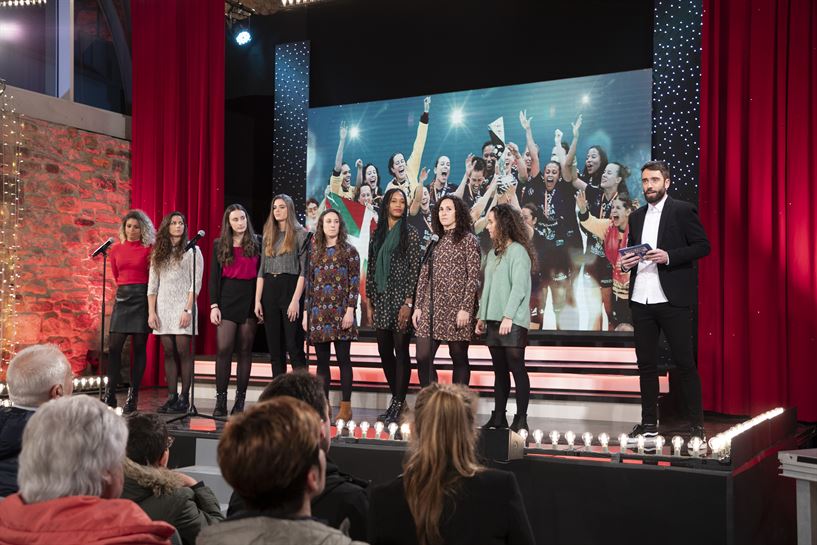 Bera Bera Eskubaloia taldeko jokalariak