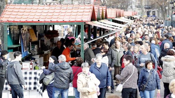 Imagen de Bilbao el día de la feria de Santo Tomás.