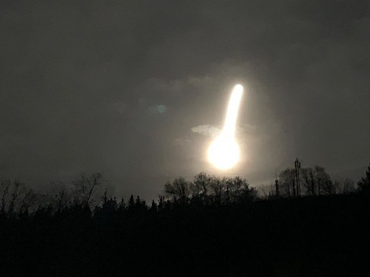 Un meteorito surca el cielo de Euskal Herria